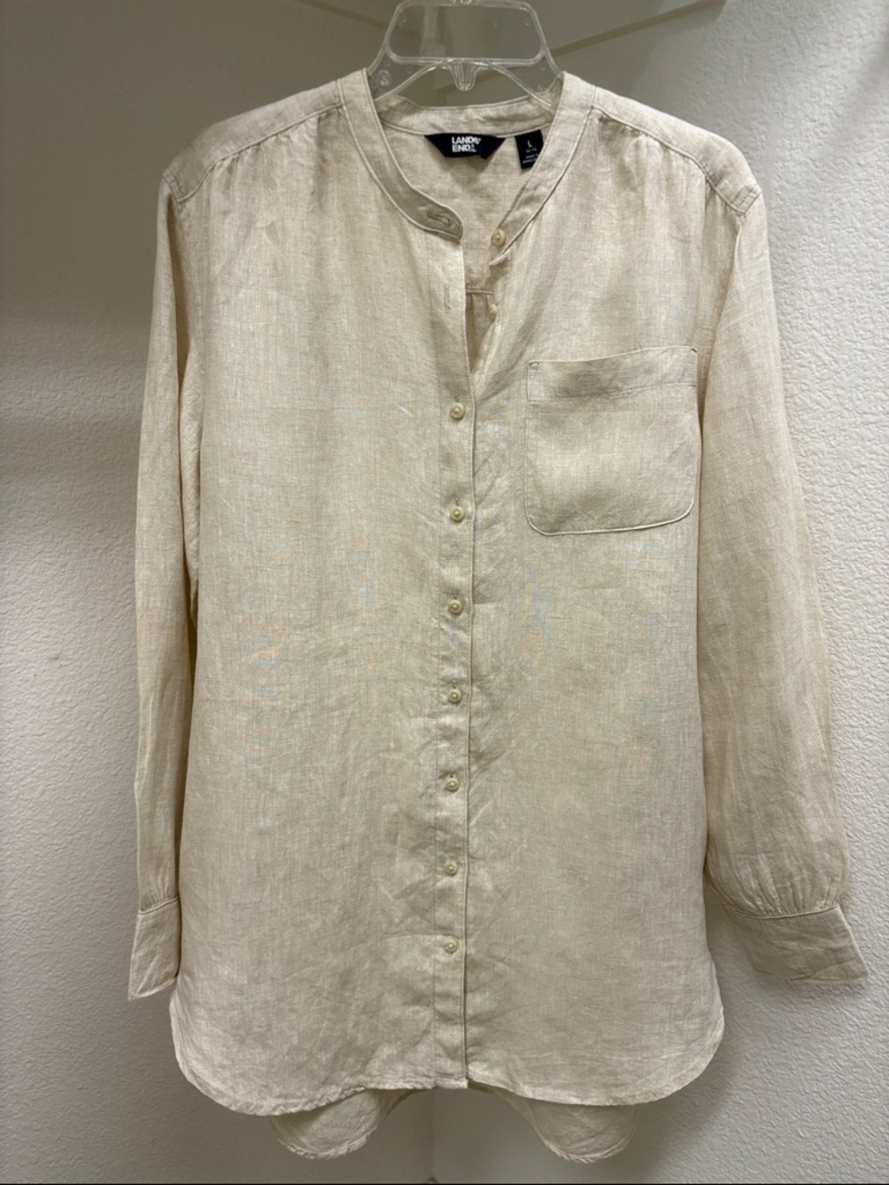 Lands' End Linen Button Down Tunic